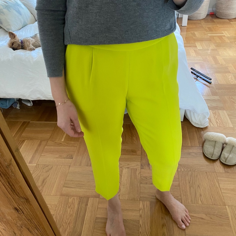 Neon Yellow J.Crew Ankle Pant
